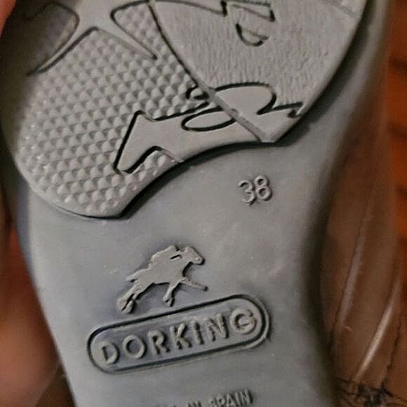 Dorking by Fluchos Vintage Brownish/Grey Mid Calf Leather Boots Sz 38/7.5 - Picture 10 of 16